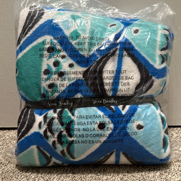 Vera Bradley Throw Blanket in Go Fish Blue - Picture 4 of 5